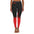 Ruby Raccoon - Flame Print Leggings — Women's Black & Red Spandex Yoga Tights